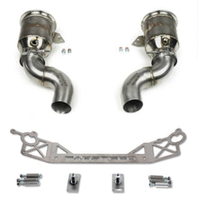 Load image into Gallery viewer, Fabspeed Porsche 992 Carrera Sport Catalytic Converters with GT2RS Style Outlets (2021+)
