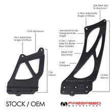 Load image into Gallery viewer, Fabspeed Porsche 981/718 Cayman GT4 Monoblock Wing Risers (2015+)