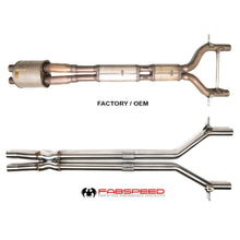 Load image into Gallery viewer, Fabspeed Porsche 970 Panamera S Resonator Bypass X-Pipe (2010-2013)