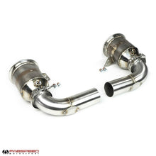 Load image into Gallery viewer, Fabspeed Porsche 992 Twin Turbo / Twin Turbo S Sport Catalytic Converters with GT2RS Style Outlets (2021+)