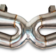 Load image into Gallery viewer, Fabspeed Porsche 992.2 Turbo S Sport Cat Megaphone X-Pipe
