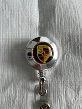 Load image into Gallery viewer, Porsche Crest Retractable Lanyard
