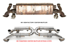 Load image into Gallery viewer, Fabspeed Porsche 991 Carrera Valvetronic Center Muffler Bypass X-Pipe (Valved Exhaust Only) (2012-2016)
