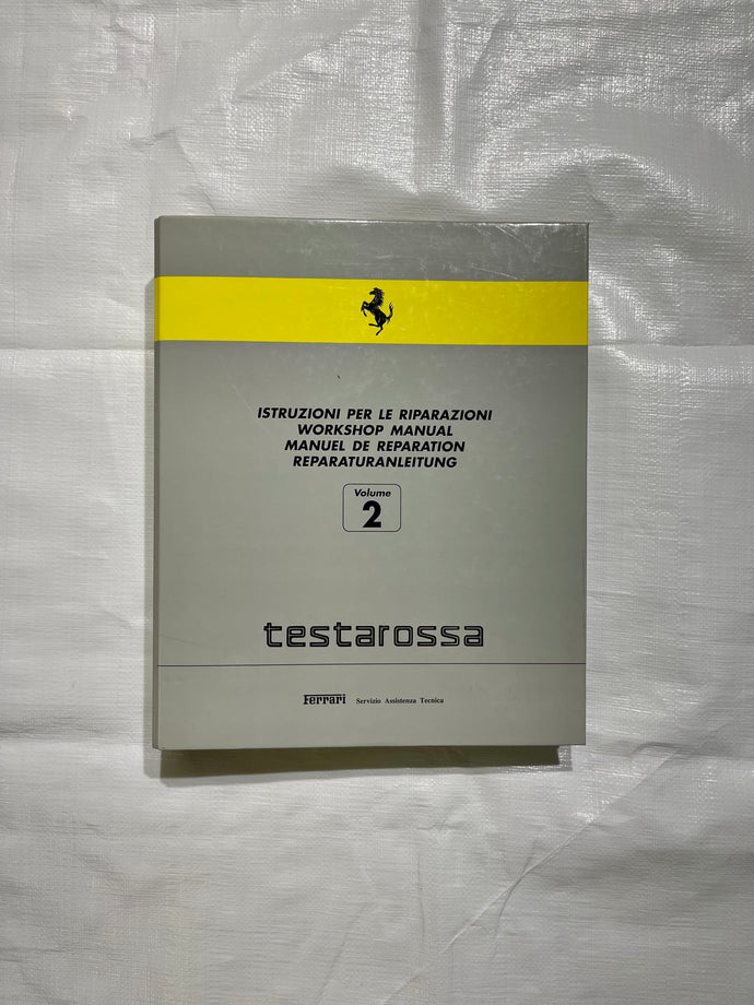 Genuine Ferrari Testarossa Workshop Manual Vol. 2