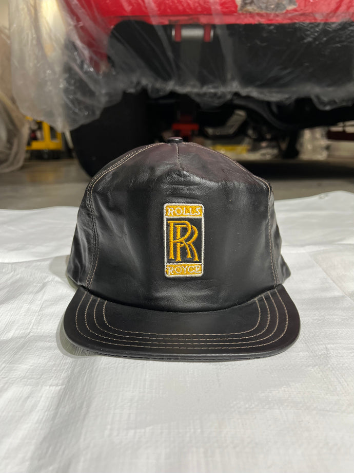 Vintage Leather Rolls Royce Cap